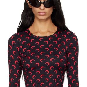 Marine Serre Black and Red Crescent TWO PIECE